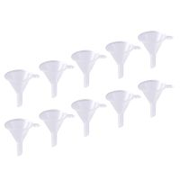 【CW】 10pcs Small Plastic Perfume Diffuser Bottle Funnels Lab Tools 6mm Hole Diameter Funnel