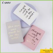X SHOW Couple Lovers Travel Letter Print Wallet Purse Passport Holder ID