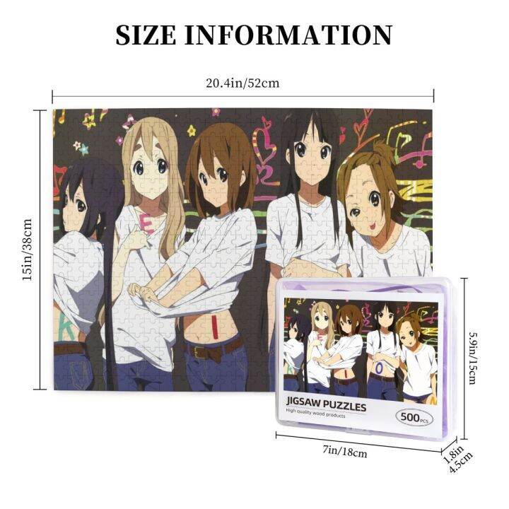 k-on-7-wooden-jigsaw-puzzle-500-pieces-educational-toy-painting-art-decor-decompression-toys-500pcs