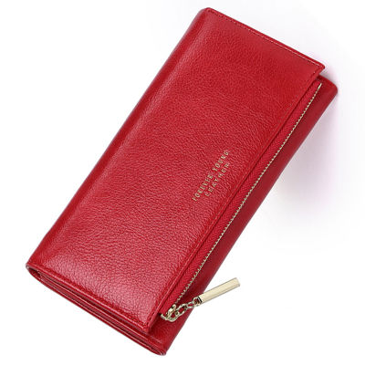 Wallet Female Leather Wallet Leisure Purse 3Fold Top Quality Women Long Coin Purse Many Card slot Wallets Carteira Feminina