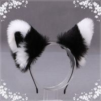 【LZ】﹍✹  Realista peludo animal gato orelhas Headband Lolita bonito Faux Fur Anime de cabelo Hoop Halloween Cosplay Party Headpiece 1pc