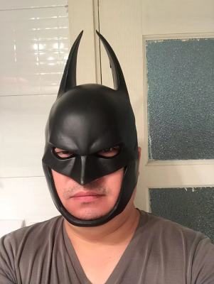 Bat Full Face Mask PU Leather Dark Knight Cosplay Bats Man Headgear Halloween Night Dance Ball Party Adult Masquerade Masks