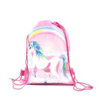 8/16/24/50PCS Unicorn Drawstring กระเป๋าสำหรับ Girls Travel Storage Package School Backpacks เด็กวันเกิด Party Favors skull bag