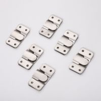 16Pcs Flush Mount Brackets Stainless Steel Picture Frame Cleats Interlocking Hangers Display Hooks for Mirrors Photo Frames