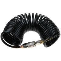 1/4 PE Flexible Compressor Air Hose Durable Practical Pneumatic Easy Apply Extension Inflating Coil Adapter Quick Coupler