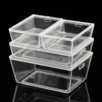 4 Pcs 1:12 Dollhouse Accessories Mini Plastic Storage Box Miniature Simulation Furniture Model Case Container