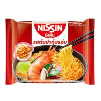 NISSIN นิสชิน บะหมี่กึ่งสำเร็จรูป รสต้มยำกุ้งแซ่บ 60 กรัม (แพ็ค 5 ซอง)