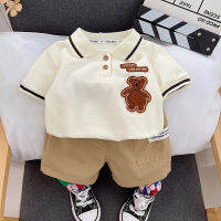 IENENS Summer Baby Clothing Sets Boys Outfits 2PCS Polo-shirt + Shorts Fashion Kids Causal Suits Fit 0-4 Years Children School Wear