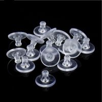 【DT】hot！ 100pcs/lot Earrings Backs Jewelry Rubber Back Silicone Round Ear Plugging Blocked Plastic Earring Stoppers for