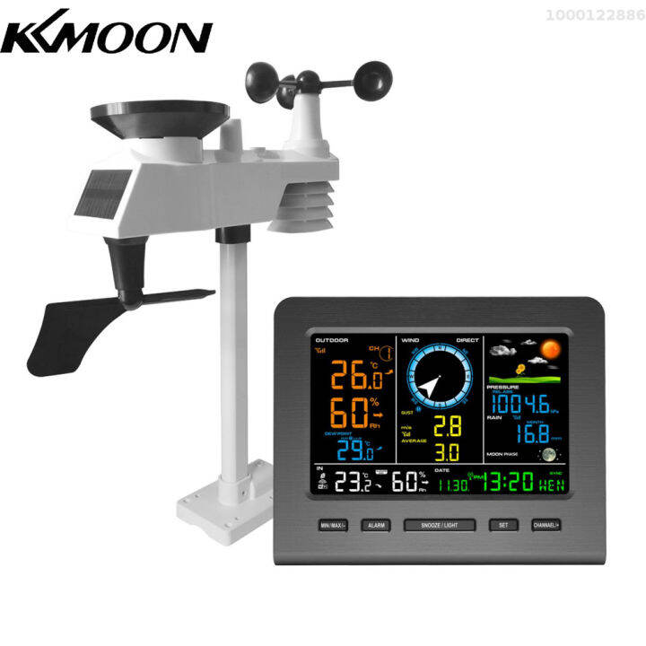 KKmoon 0366-WF Wireless Weather Station with Outdoor Sensor, Weather ...