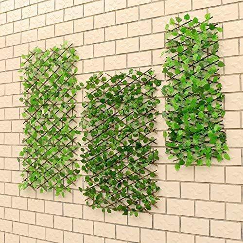 Cheapest Leaves Plants Telescopic Fence , Artificial Trellis Fence
