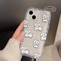 For IPhone 14 Pro Max IPhone Case Thickened TPU Soft Case Clear Case Airbag Shockproof Cute Sheep Compatible with For IPhone 13 Pro Max 12