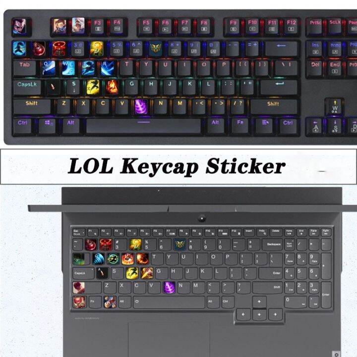 keyboard and mouse set mechanical keyboard LOL Game Role Keycaps