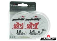 สายช็อคลีดเดอร์ "ATTACKER" 100% FLUOROCARBON สายช็อคหลีด สายเอ็นตกปลา อุปกรณ์ตกปลา