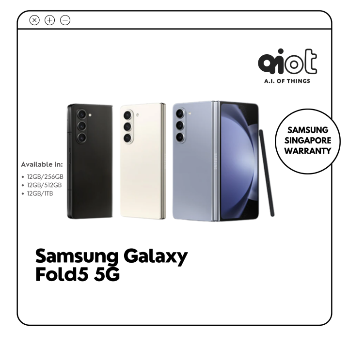 Samsung Galaxy Fold 5 5G 256GB/512GB/1TB 1 Year Samsung Warranty