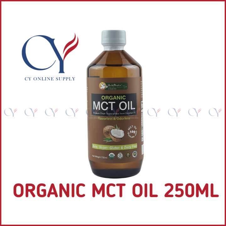 【Health Paradise】 Organic MCT Oil 250ml / Capric Acid C10 Caprylic Acid ...