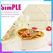 Romantic Love Heart Ballerina Music Box Jewelry Storage Musical Ornament