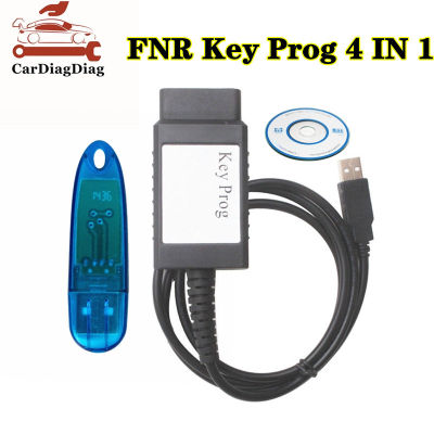 Professional FNR Key Prog 4 IN 1 Auto Key Programmer สำหรับ Renault สำหรับ Ford สำหรับ Nissan พร้อม USB Dongle Key Prog 4 IN 1