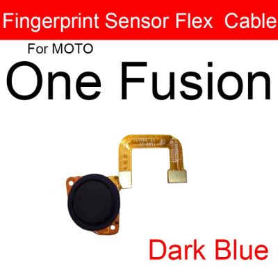 สายเคเบิลแบบยืดหยุ่นเซนเซอร์แสดงรหัสลายนิ้วมือสำหรับ Motorola Moto One Vision One Fusion Plus One Hyper หนึ่งซูมหนึ่งแอ็คชั่น
