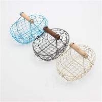 The Iron Wire Bread Storage Basket In Retro Style Is Used To Store Food, Beverages, Fruits And Vegetables