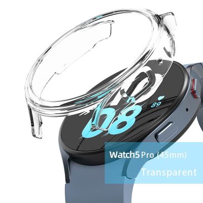 นาฬิกานุ่มเคสสำหรับ Samsung Galaxy Watch 5 Pro 45Mm ไม่มีตัวป้องกันหน้าจอกันกระแทกฝาครอบป้องกัน Galaxy Watch 4เคสแบบ42 46Mm