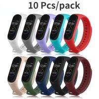 10 Pieces/pack Strap for Xiaomi Band 7 6 5 4 3 Silicone Bracelet for Mi Band Shoes Accessories