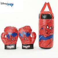 ✙▦☏ Disney Marvel Spiderman Kids Toy Iron Man Captain America Gloves Sandbag Suit Birthday Gifts Boxing Outdoor Sports Toys