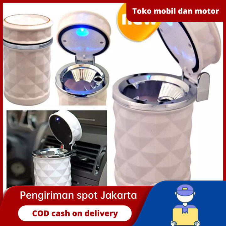 Asbak Rokok Mobil Car Ashtray Led Light Asbak Mobil Led Mini