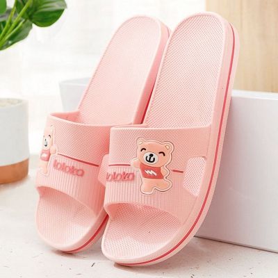 Lulu better cool slippers mens summer home couple bath indoor bathroom slippers antiskid thick soles slippers that occupy the home female