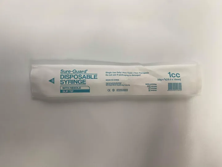 1CC SYRINGE SUREGUARD PER PIECE Lazada PH