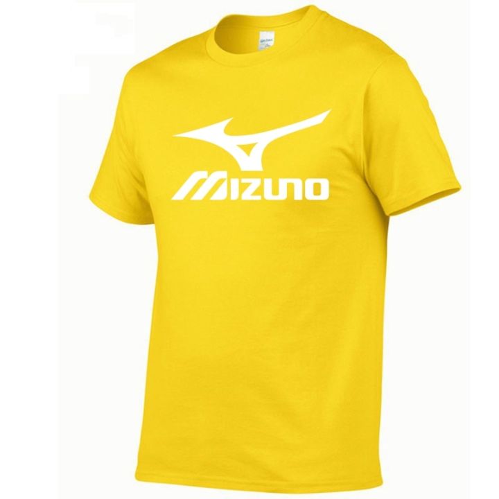mizuno-เสื้อยืดผู้ชายใหม่2-2023ฤดูร้อนแฟชั่นแขนสั้นลำลองเสื้อผ้าฝ้ายเสื้อยืดเท่ๆเสื้อผ้าหน้าร้อนผู้ชาย
