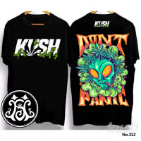 [KUSH เสื้อยืดต้นฉบับ] ฤดูร้อน 2023 ใหม่สีเขียว/ใบ/กะโหลกพิมพ์ผ้าฝ้ายเสื้อยืดผู้ชายและผู้หญิงเสื้อยืดแฟชั่น k3121316