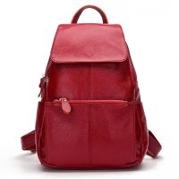 Zency Fashion Soft Leather Large Women Backpack High Quality A+ Ladies Daily Casual Travel Bag Knapsack Schoolbag Book