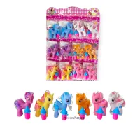 My Little Pony โมเดลม้าโพนี่สุดน่ารักผมสวย มาพร้อมขวดน้ำคู่ใจ สีสันสดใสสวยงาม โมเดลสุดน่ารักมี 6 สีให้น้องๆได้สะสม