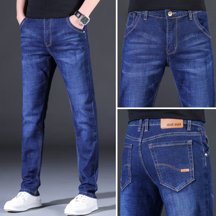 Seluar Jeans leaki Jeans for Men new style Jeans pants straight cut ...