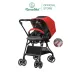Xe đẩy Combi Sugocal Compact 4 bánh quay tự động màu đỏ