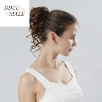 DDUI วิกผม สาวๆ Convient สังเคราะห์สังเคราะห์สังเคราะห์ ผมหนาขึ้น สีดำสีน้ำตาล หัวหลัง จัดแต่งทรงผม อุปกรณ์เสริมผม คลิปวิกผม วิกผมผู้หญิง