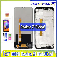 6.5 "ต้นฉบับสำหรับ Realme 7i ทั่วโลกจอแสดงภาพสัมผัส RMX2193 LCD สำหรับ Realme7i Helio G85จอประกอบดิจิไทเซอร์ซ่อม