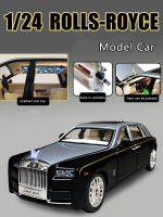 ใหม่1:24จำลอง Rolls-Royce Phantom รุ่นโลหะผสมโลหะรถเครื่องประดับหรูหรารถซีดานเด็กของเล่นรถ Boy Collection