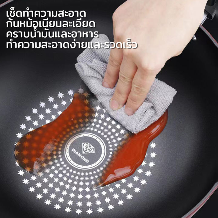 กระทะเทฟล่อน-กระทะ-ทรงลึก-กะทะ-กระทะเทปล่อน-non-stick-กระทะก้นลึก-เครื่องครัว-ใช้กับเตาแม่เหล็ก-และเตาทุกประเภท-ขนาด32ซม-ของจริง