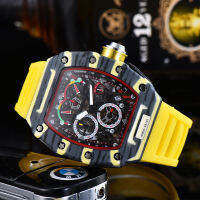 2021 Rm nd unique transparent dial Leisure Sports calendar Silicone chronograph ladies couple quartz multifunction watch