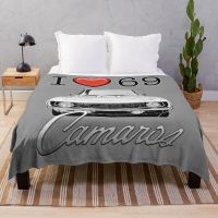 Ready Stock I love 69 Camaro Throw Blanket Travel Blanket Cute Blanket Plaid fluffy blanket Blanket Sofa