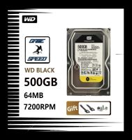 HDD WD Black 500GB ฮาร์ดไดรฟ์ภายใน 3.5 นิ้ว 7200RPM SATA3 HDD 6 กิกะไบต์/วินาที 64MB