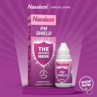 นาซัลลีซ พีเอ็ม ชีลด์ Nasaleze PM Shield สเปรย์พ่นจมูกป้องกันฝุ่นละออง(PM)ชนิดผง ดักจับและป้องกันฝุ่น PM2.5 และสารมลพิษต่างๆ 800 มก. ออกฤทธิ์ใน 2นาที