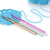 1PC 2-10mm Aluminum Crochet Knitting Needles for Hand Crafts Bag Sweater Metal Hook Weave Crochet Needles Accessories