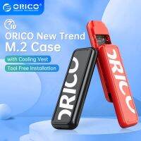 ORICO M2เทรนด์ใหม่ NVMe SSD Enclosure 6Gbps 10อะแดปเตอร์ Gbps USB 3.2 Gen 2 Type C เคส SSD M.2แบบคลาสสิกสีแดงสีดำสนับสนุนสีสมาร์ทนอน