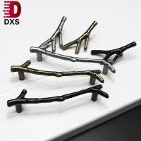 【YD】 DXS-Árvore Branch Handle Móveis 96mm 128mm Preto Prata Bronze Cabos de Armário Cozinha Puxadores Gaveta Porta Puxa Hardware