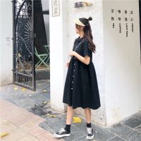 Womens Apparel Korean Loose Short Sleeve Dresses