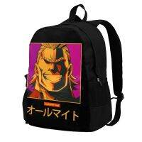 All Might Backpacks Anime Kawaii Polyester Running Backpack Male Soft Bags