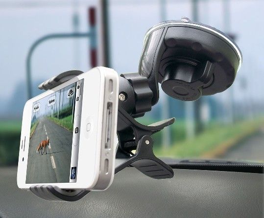 tokai-แท่นวางมือถือติดกระจกรถยนต์-พร้อมก้านล็อค-car-holder-รุ่น-1332-universal-mount-ฐานหมุนรอบทุกทิศทาง-สีดำ